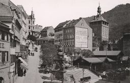 Karlovy Vary, Tržní náměstí, 1890, kabinetka