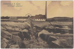 Sokolov Falknov nad Ohří Falkenau doly dopravníky 1917