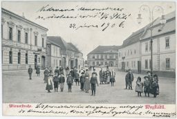 Štětí Wegstädtl Litoměřice náměstí dětičky 1906