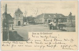 Starý Šaldorf Alt Schallersdorf Gasthaus zaniklá vesnice Znojmo 1900