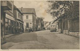 Třebívlice Litoměřice hostinec omnibus benzinová pumpa 30. léta