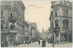 Teplice Teplitz Graupnerstrasse Caffehaus 1907