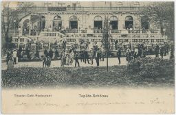 Teplice Teplitz divadelní restaurace a kavárna 1907