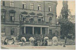 Teplice Teplitz před zámkem 1911