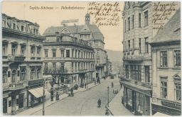 Teplice Teplitz Central Hotel papírnictví 1913
