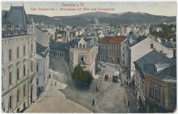 Jablonec Gablonz Mozartova tramvaj 1920