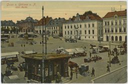 Jablonec Gablonz náměstí trhy