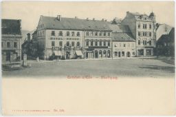 Děčín Tetschen náměstí Hotel Krone nakl. Hempel