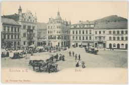 Děčín Tetschen náměstí trhy apotheke