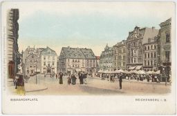 Liberec Reichenberg Bismarckplatz trhy