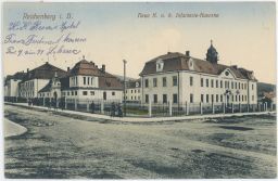 Liberec Reichenberg armáda vojsko nová kasárna rezervní špitál 1913