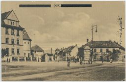 Duchcov Dux Wilhelmplatz plakát 1917 (odesláno 1943)