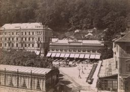 Karlovy Vary. kavárna hotel Pupp, kabinetka