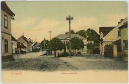 Mimoň Niemes Česká Lípa náměstí Františka Josefa 1911