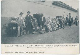Bílina vystěhování českých rodin Teplice nakl. Štrombach Louny