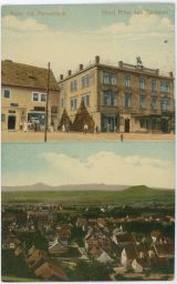 Bohosudov Mariaschein Teplice celkový pohled náměstí Hotel Ritter 1910