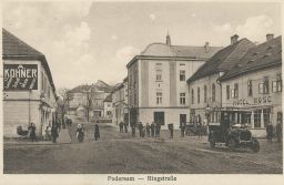 Podbořany Podersam Žatec Louny Hotel Rose auto 1926