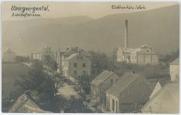 Horní Jiřetín Obergeorgenthal Most Nádražní ulice elektrárna c.k.