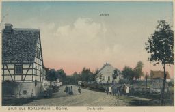 Reitzenhain Reizenhain Hora sv. Šebestiána Chomutov škola 1917