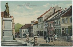 Úštěk Auscha Litoměřice Josef Platz pomník kočárek 1914