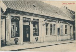 Kostelec nad Černými lesy Praha-východ obchod B. Břečka potřeby pro cyklisty 1917