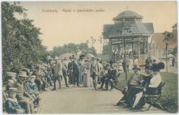 Lázně Poděbrady Nymburk hosté lázeňský park 1912