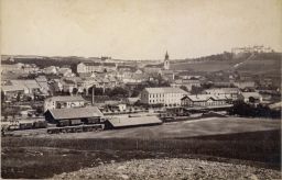 Místopis, Příbram, celkový pohled, Svatá Hora, poutní místo, nádraží, kostel, , kabinetka