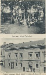 Mladá Boleslav Plzeňský restaurant Julie Kounovská 1912