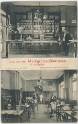 Berlin pivnice Besselstraße Markgrafen Bierpalast R. Hentschel 1913