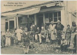 Skadar Kujtim nga Shkodra Vzpomínka na Shkodër kavárna Albánie 1918