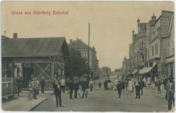 Železnice nádraží Bohumín Oderberg Karviná Safiers Gasthaus 1914