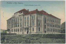 Ostrava Česká měšťanská škola dívčí nakl. Mareš 1907