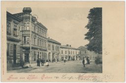 Ostrava Nádražní ulice nakl. Kittl 1900