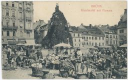 Brno trhy Krautmarkt mit Parnass