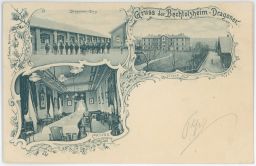 Brno Královo pole armáda vojsko Pozdrav od dragounů 1899