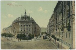 Brno Veverská ulice Veveří Tivoli 1909