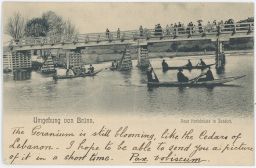 Brno Jundrov Karlův most lodičky 1916