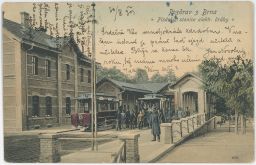 Brno Pisárky stanice elektrické dráhy tramvaj personál 1903
