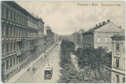 Brno Šmerlingova třída kpt. Jaroše tramvaj 1918