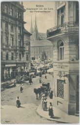 Brno Ferdinandova Masarykova trhy banka obchody