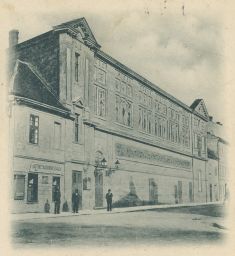 Brno Prozatimní národní divadlo hostinec nakl. Procházka 1900