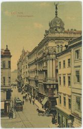 Brno Ferdinandova Masarykova tramvaj 1909