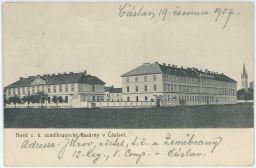 Čáslav Kutná Hora vojsko armáda kasárna 1907