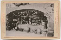 Národopisná výstava českoslovanská, Starý kupecký krám, 1895, kabinetka, světlotisk