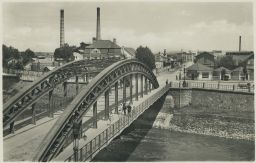 Kroměříž most průmyslový areál uzenářství 30. léta