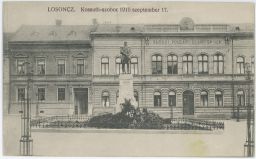 Lučenec Losonc socha pomník Kossuth škola 17.9.1910 1914