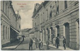 Levice Léva uliční ruch náměstí
