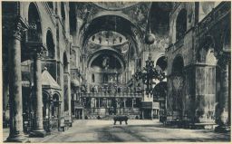 Benátky Venezia basilika Sv. Marca interier