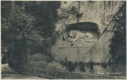 Lüzern Löwendenkmal 1920