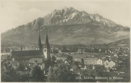 Luzern celkový pohled Pilatus 1930